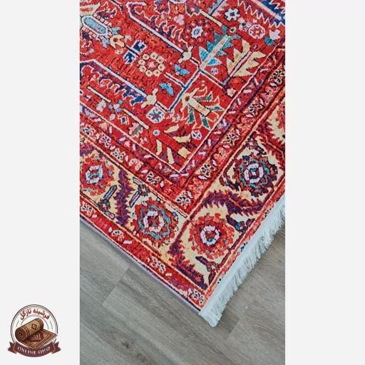 فرشینه طرح سنتی لاکی | جنس رویه مخمل ترک | زیره استُپ دار ( ضد لغزش) O152