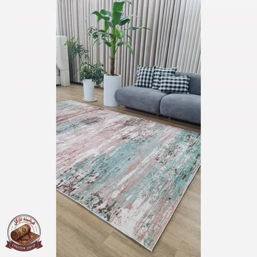 فرشینه مدرن نرم و لطیف طرح پتینه استُپ دار (ابعاد دلخواه) تولید میشه roll08