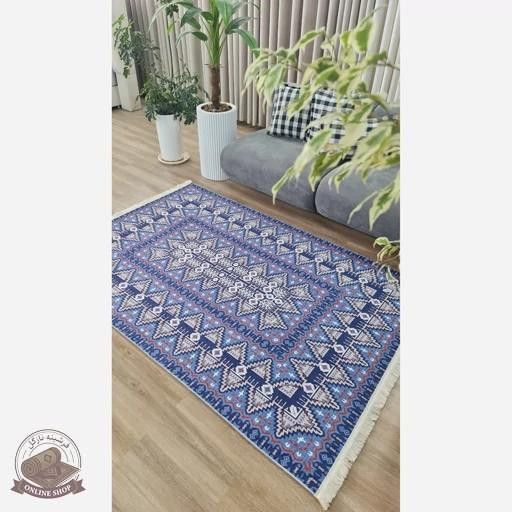 فرشینه کلاسیک جنس مخمل هازان تُرک استُپ دار(ابعاد دلخواه)ضد سُر