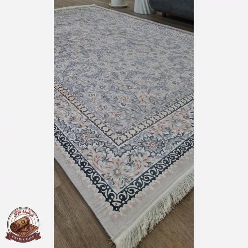 فرشینه افشان طوسی جنس مخمل هازان تُرک استُپ دار(ابعاد دلخواه)ضد سُر کد u30