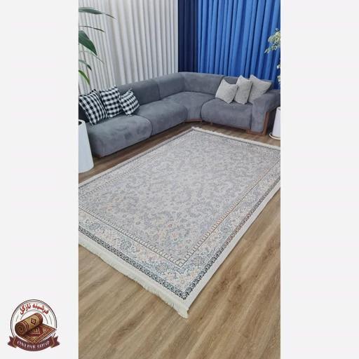 فرشینه افشان طوسی جنس مخمل هازان تُرک استُپ دار(ابعاد دلخواه)ضد سُر کد u30