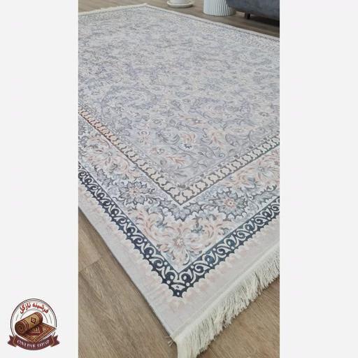 فرشینه افشان طوسی جنس مخمل هازان تُرک استُپ دار(ابعاد دلخواه)ضد سُر کد u30