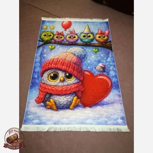 فرشینه کودک جنس مخمل طرح سفارشی استُپ دار( ضد سُر)