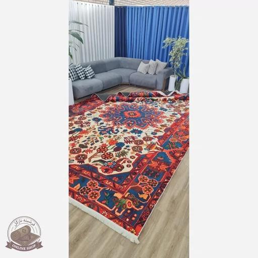 خرید فرش مخمل سنتی قرمز لاکی استُپ دار (ابعاد دلخواه)