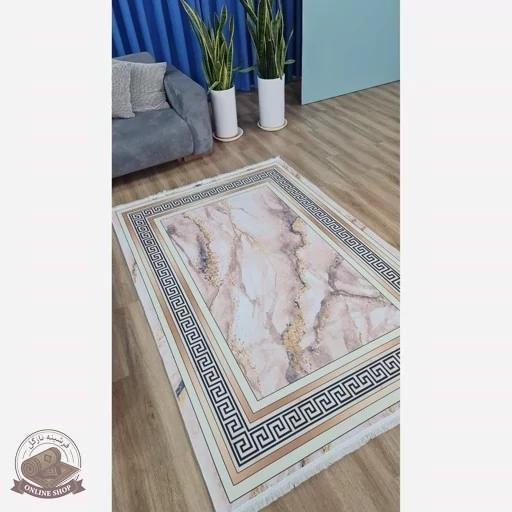 فرشینه مخمل ماربل مدرن استُپ دار سفارش (ابعاد دلخواه) h427
