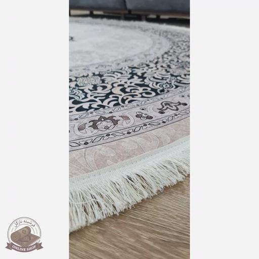 فرشینه بیضی مخمل استُپ دار (ابعاد دلخواه) b51
