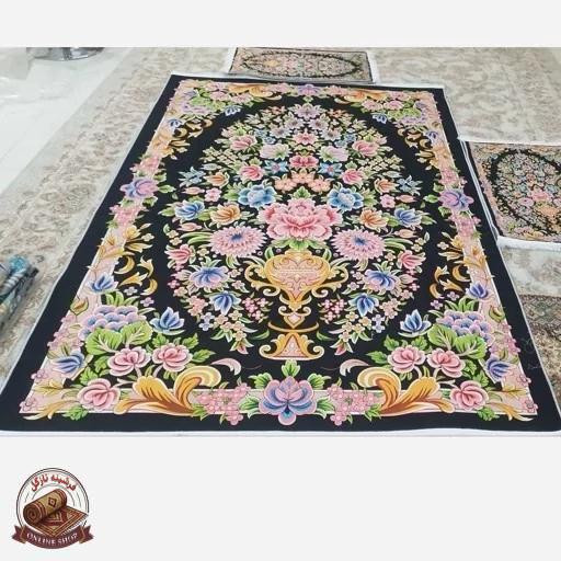 فرشینه مخمل مدرن طرح ابریشمی استُپ دار (ابعاد دلخواه) a007