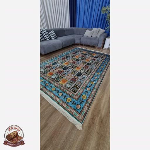 فرش مخمل طرح سنتی استُپ دار (ابعاد دلخواه) تولید میشه