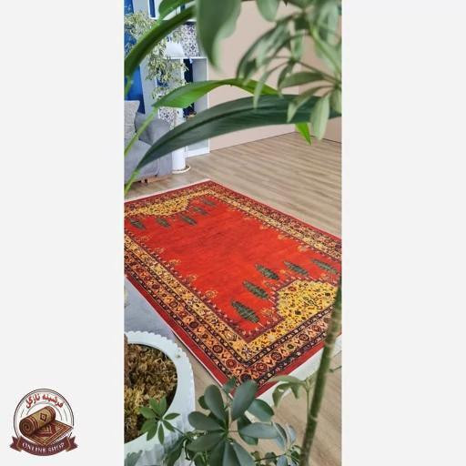 فرش رویه مخمل طرح سنتی استُپ دار (ابعاد دلخواه) تولید میشه