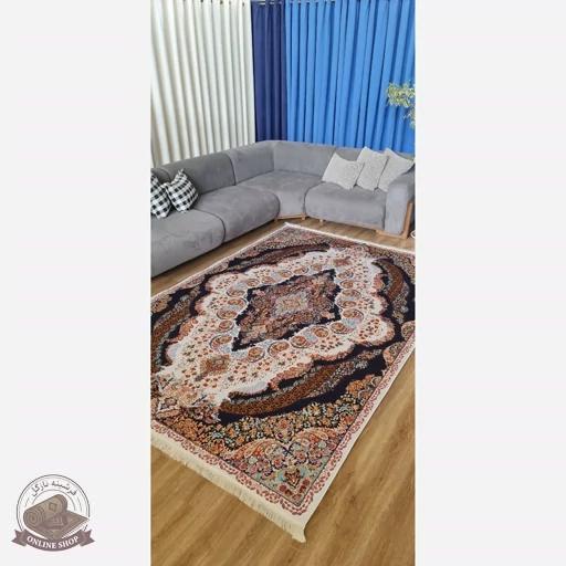 فرشینه مخمل مدرن طرح ابریشمی استُپ دار (ابعاد دلخواه) تولید میشه A116