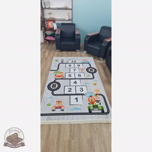فرشینه کودک طرح لیلی مخمل ضدلغزش قابل شستشو (ابعاد دلخواه) | U300