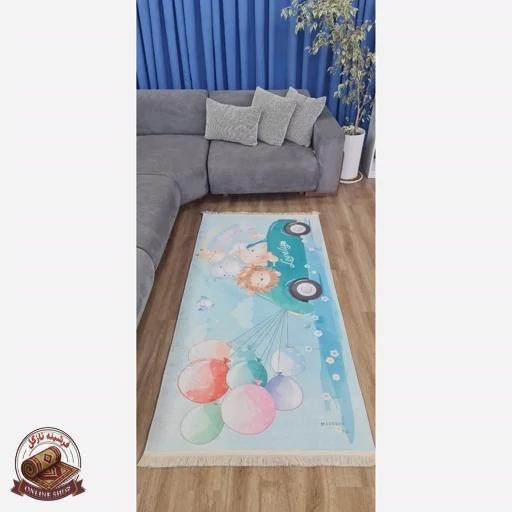 فرشینه کودک مخمل هازان تُرک استُپ دار(ابعاد دلخواه)