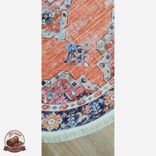 فرشینه بیضی مخمل استُپ دار (ابعاد دلخواه) تولیدمیشه b55