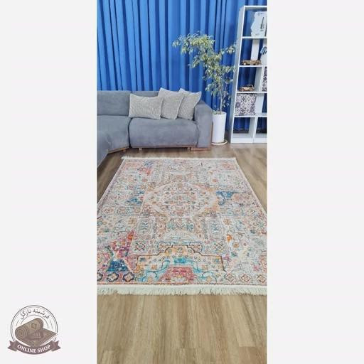 فرشینه فانتزی جنس مخمل تُرک تولید ابعاد دلخواه استُپ دار کد m118