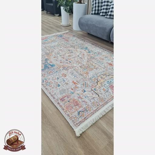فرشینه فانتزی جنس مخمل تُرک تولید ابعاد دلخواه استُپ دار کد m118