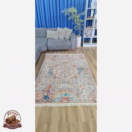 فرشینه فانتزی جنس مخمل تُرک تولید ابعاد دلخواه استُپ دار کد m118
