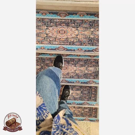 فرشینه رو پِله و پاگرد | در +6000طرح متنوع مخمل تُرک ضدلغزش (استپ دار) p100 بدون نیاز به نصب