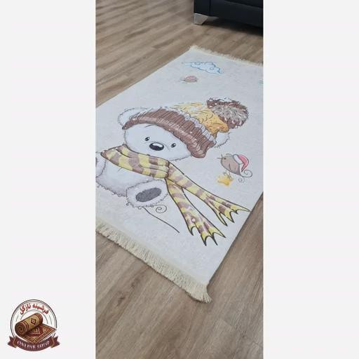 فرشینه کودک جنس مخمل هازان تُرک استُپ دار U354(ابعاد دلخواه)