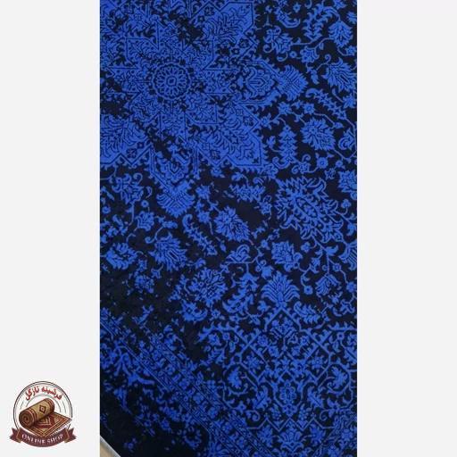 فرشینه لاکی تیره جنس مخمل استُپ دار (ابعاددلخواه) U178