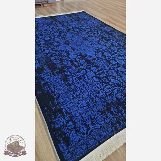 فرشینه لاکی تیره جنس مخمل استُپ دار (ابعاددلخواه) U178