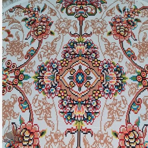 فرشینه مدرن جنس مخمل دایره ای استُپ دارR166 (سفارشی)