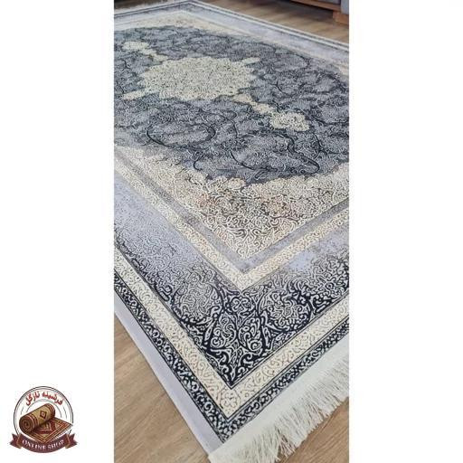 فرشینه مخمل طوسی مدرن ترمز دار (ابعاد دلخواه) u57