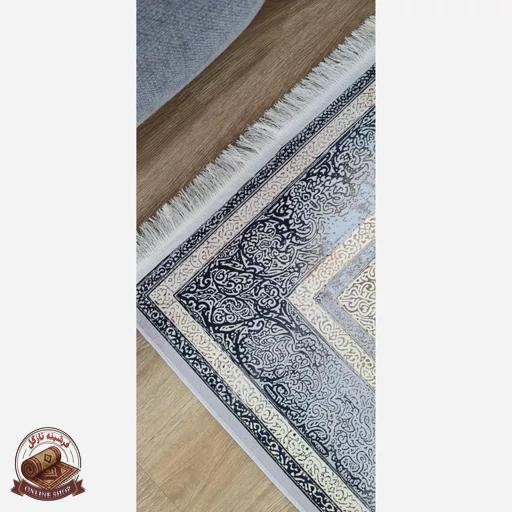 فرشینه مخمل طوسی مدرن ترمز دار (ابعاد دلخواه) u57