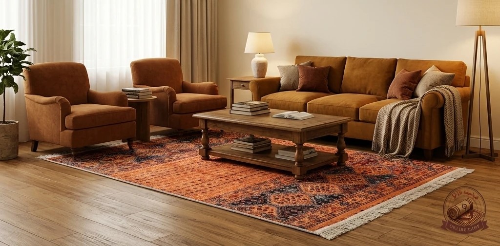 فرشینه مخمل مدرن استپ دار (ابعاد دلخواه) u539