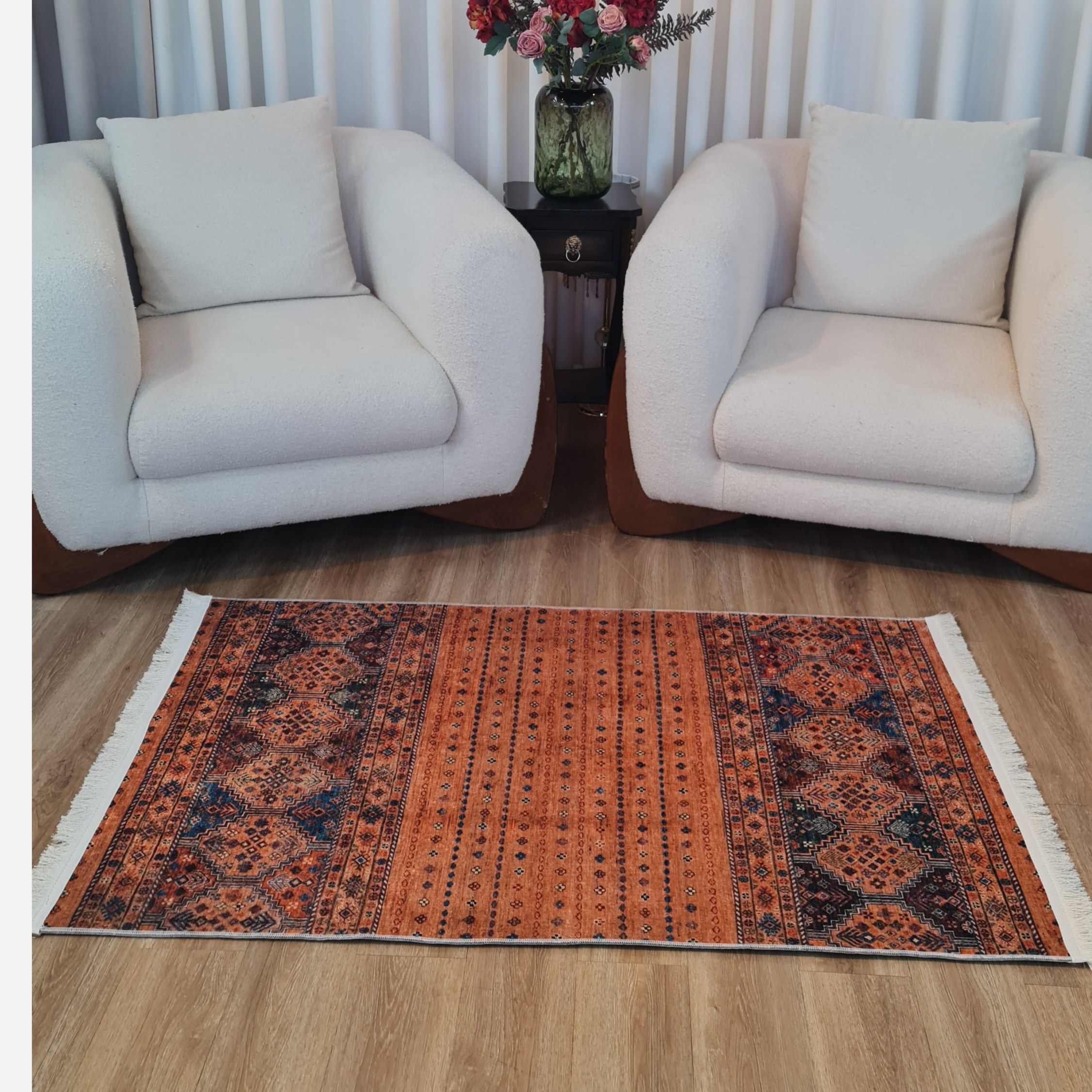فرشینه مخمل مدرن استپ دار (ابعاد دلخواه) h539 (پس کرایه)