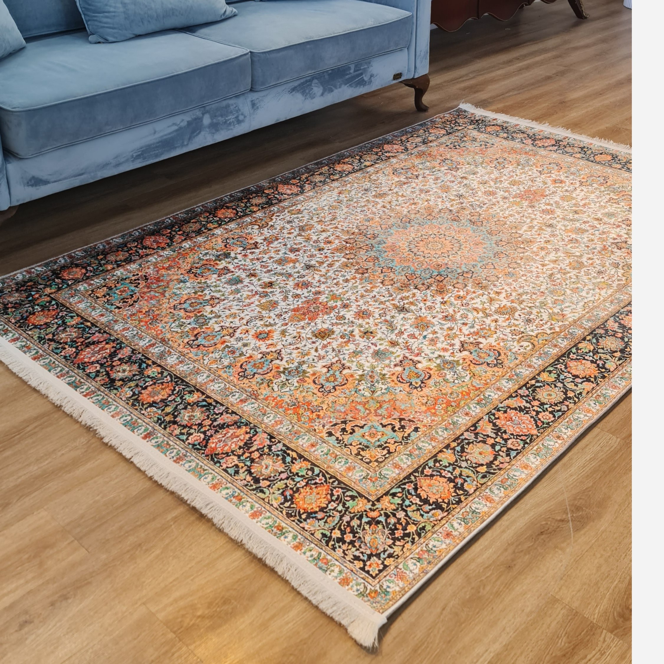 فرشینه مخمل مدرن استب دار تولید (ابعاد دلخواه) u74 (پس کرایه)