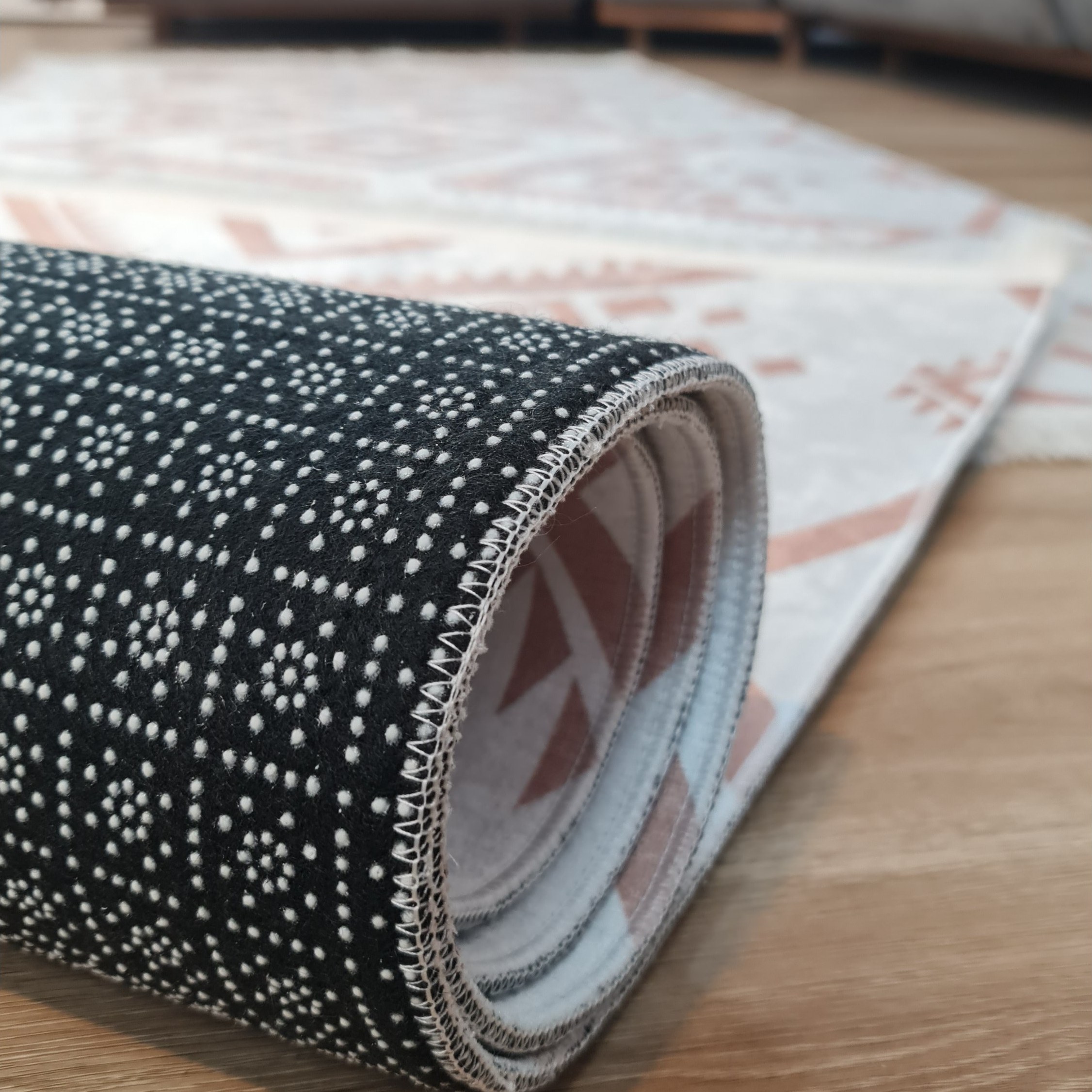کناره مخمل کِرم مدرن ترمز دار (ابعاد دلخواه) m340(پس کرایه)