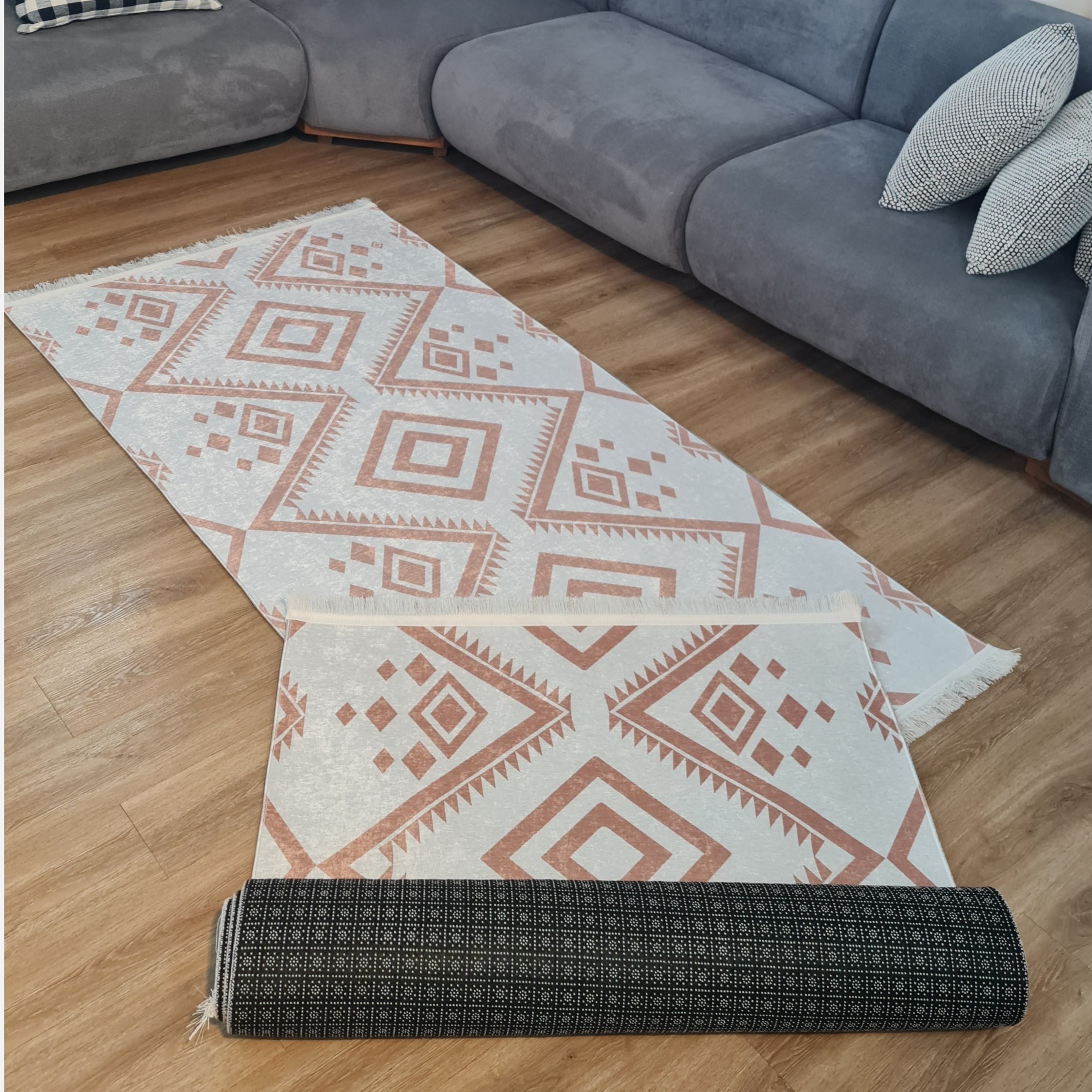 کناره مخمل کِرم مدرن ترمز دار (ابعاد دلخواه) m340(پس کرایه)