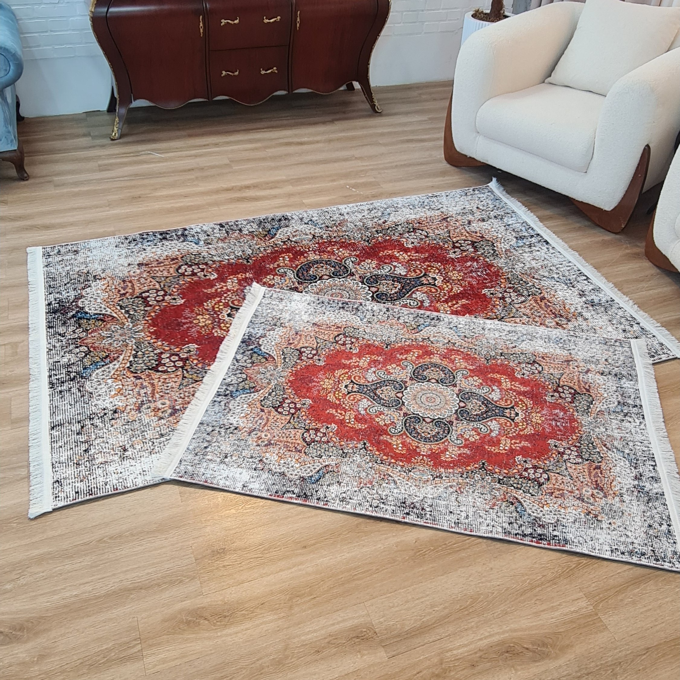 فرشینه مخمل مدرن ترمز دار تولید (ابعاد دلخواه) h236 (پس کرایه)
