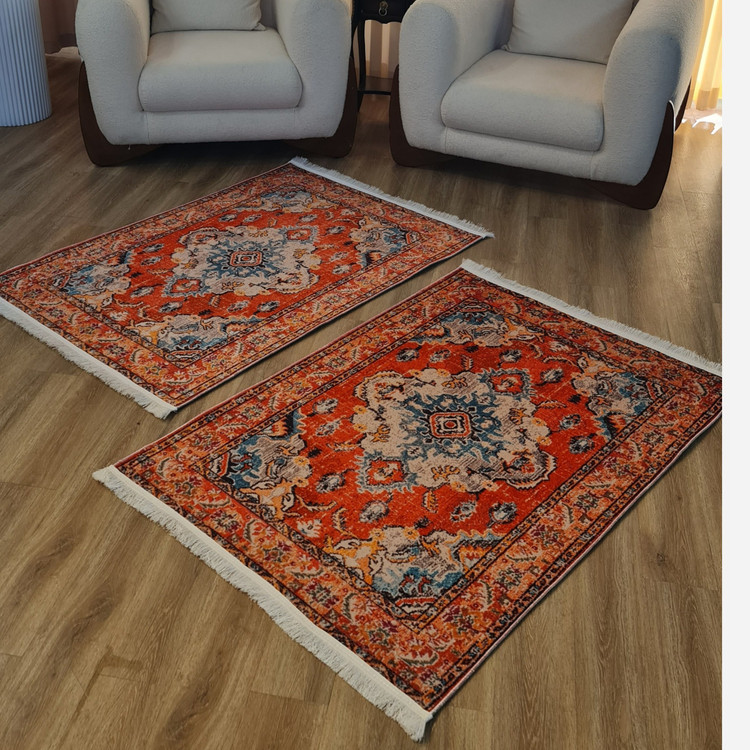 فرشینه مخمل فانتزی مدرن استُپ دار (ابعاد سفارشی) m138 (پس کرایه)