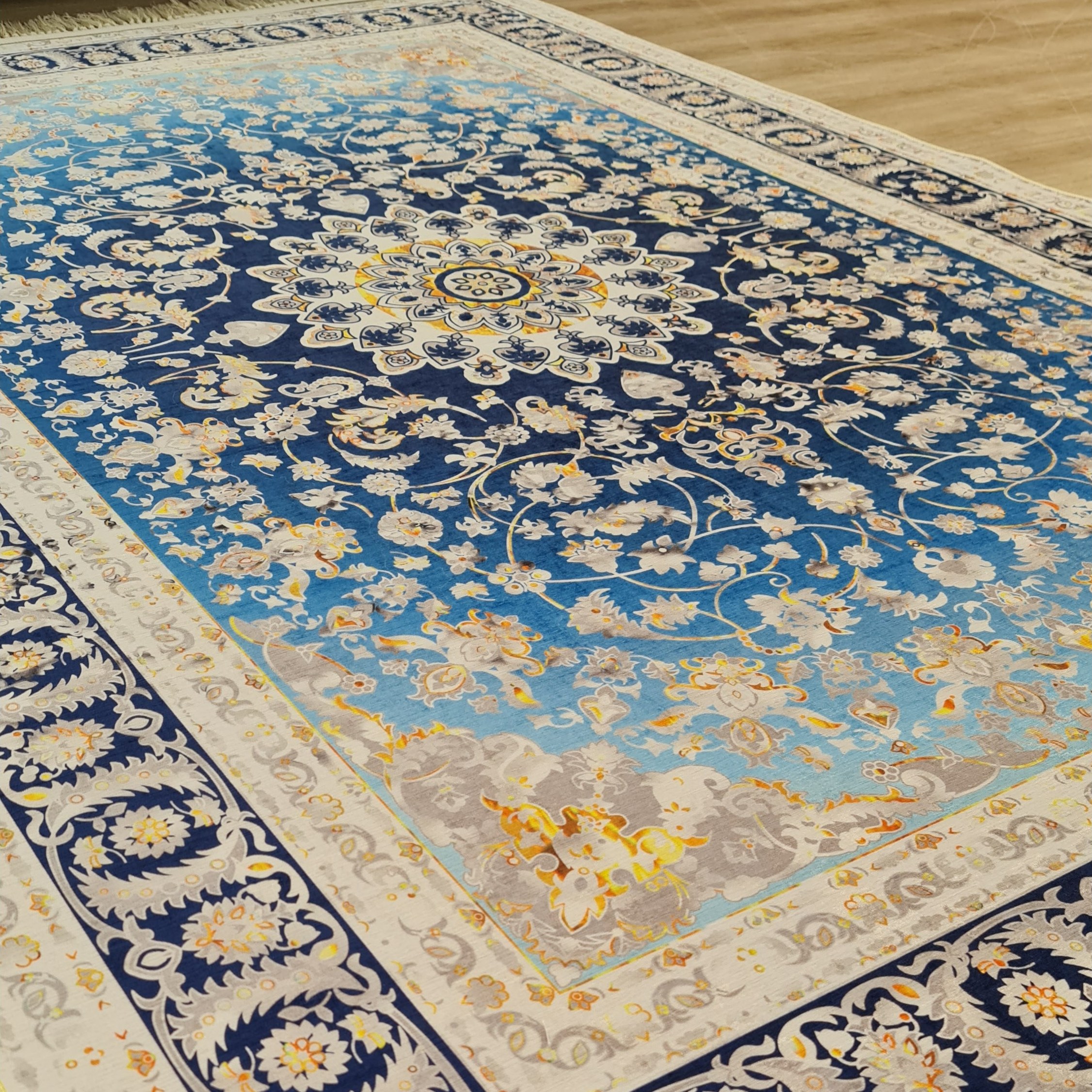 فرشینه مخمل مدرن استُپ دار تولید در (ابعاد سفارشی) u485 (پس کرایه)