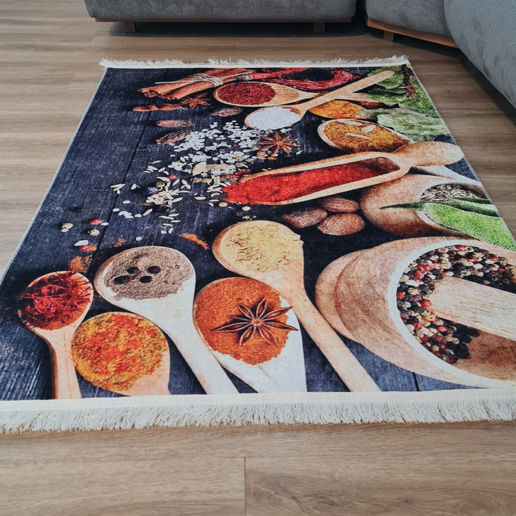 فرشینه اشپزخانه مخمل هازان تُرک استُپ دار ابعاد سفارشی 009(پس کرایه)