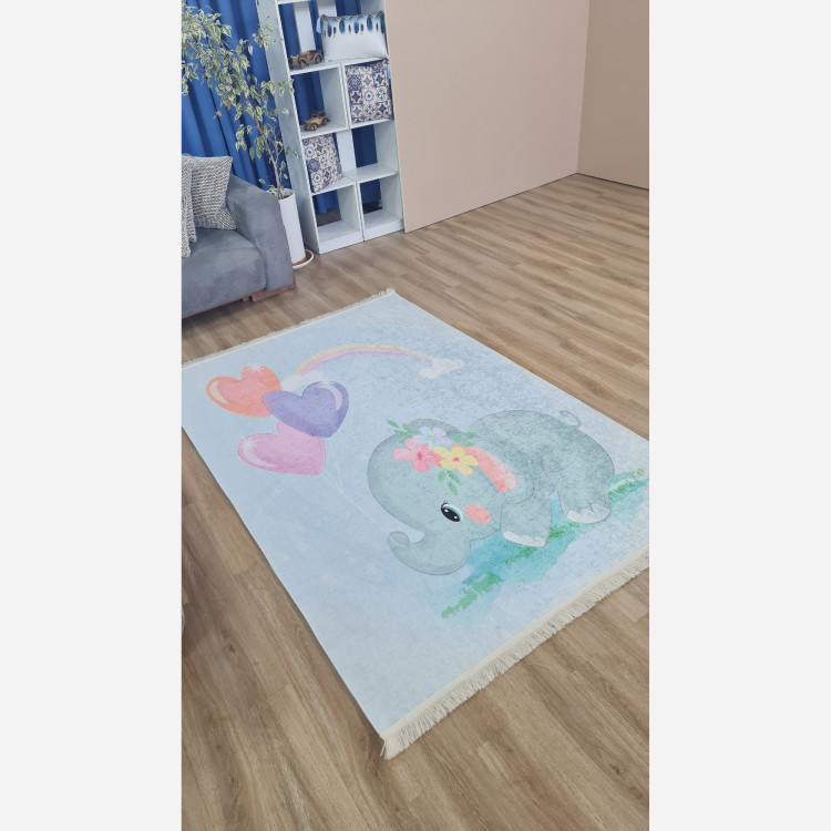 فرشینه کودک جنس مخمل هازان تُرک استُپ دار (ابعاد سفارشی)U050(پس کرایه)