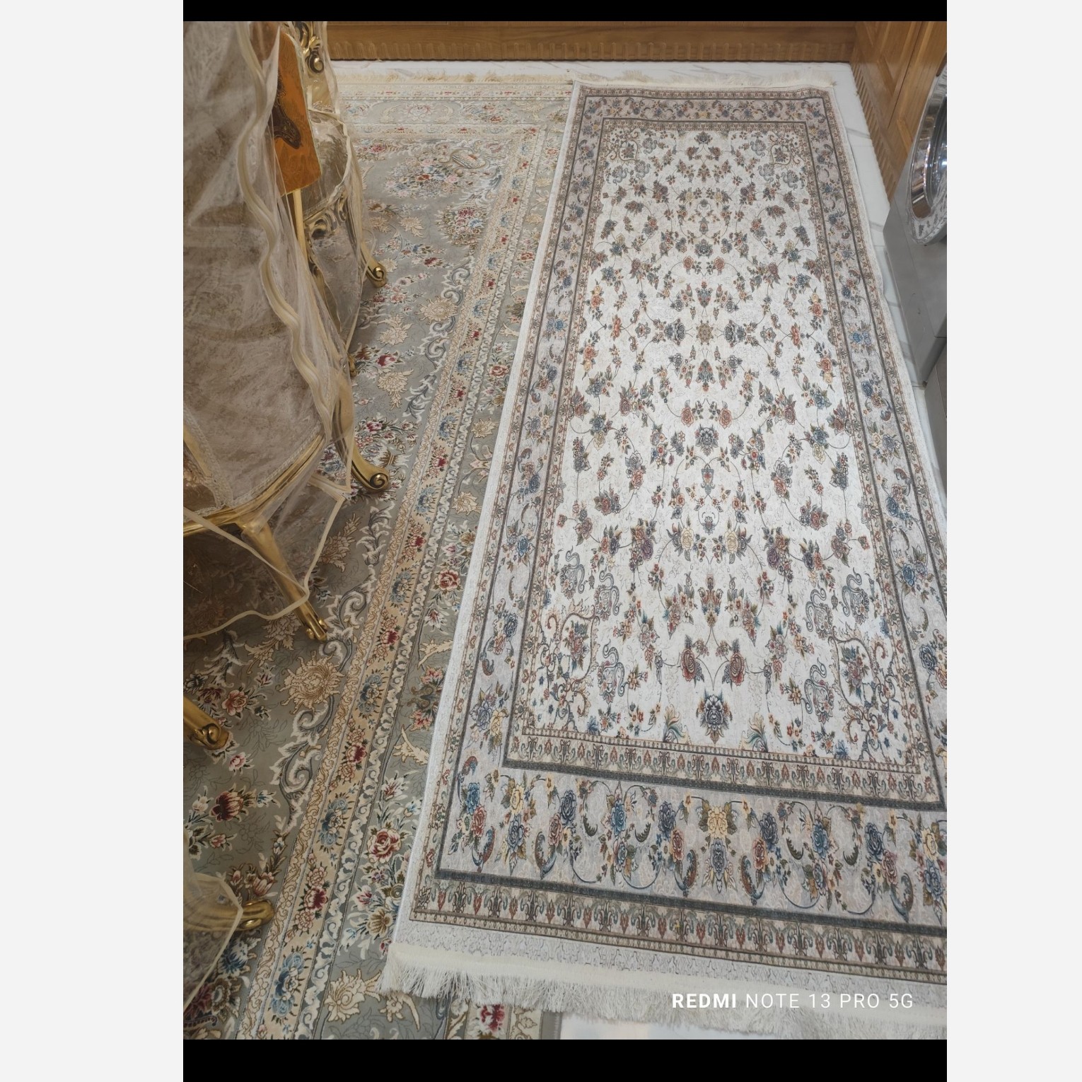 فرشینه مدرن مخمل استُپ دار (ابعاد دلخواه) تولیدمیشهu08 رنگ بندی (پس کرایه)