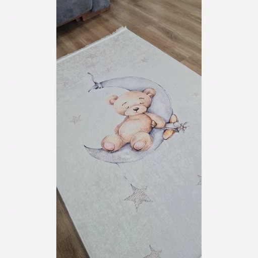 فرشینه کودک جنس مخمل هازان تُرک استُپ دار C157(ابعاد سفارشی)u422(پس کرایه)
