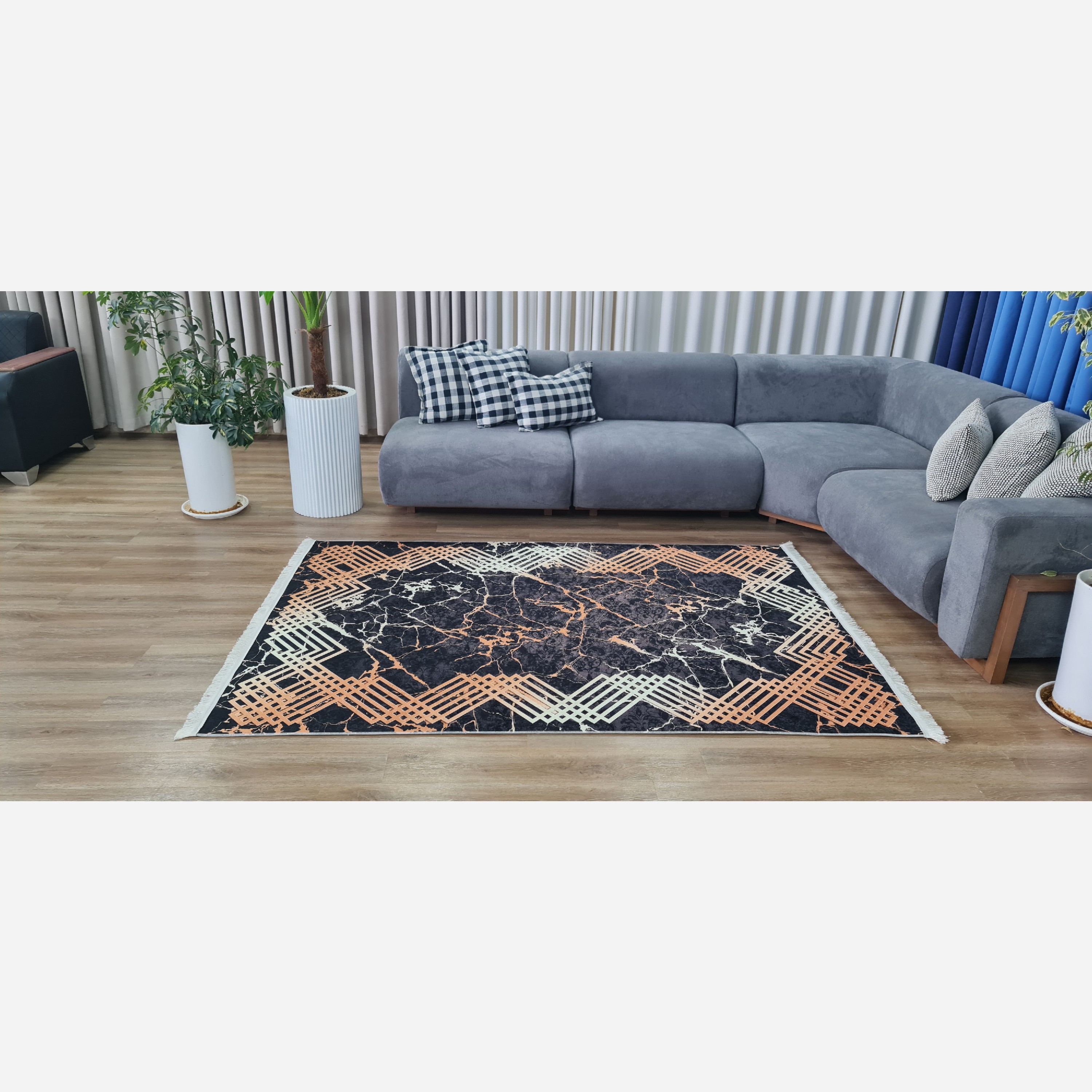فرشینه مُدرن جنس مخمل تُرک ابعاد دلخواه تولید میشه استُپ دار(پس کرایه)