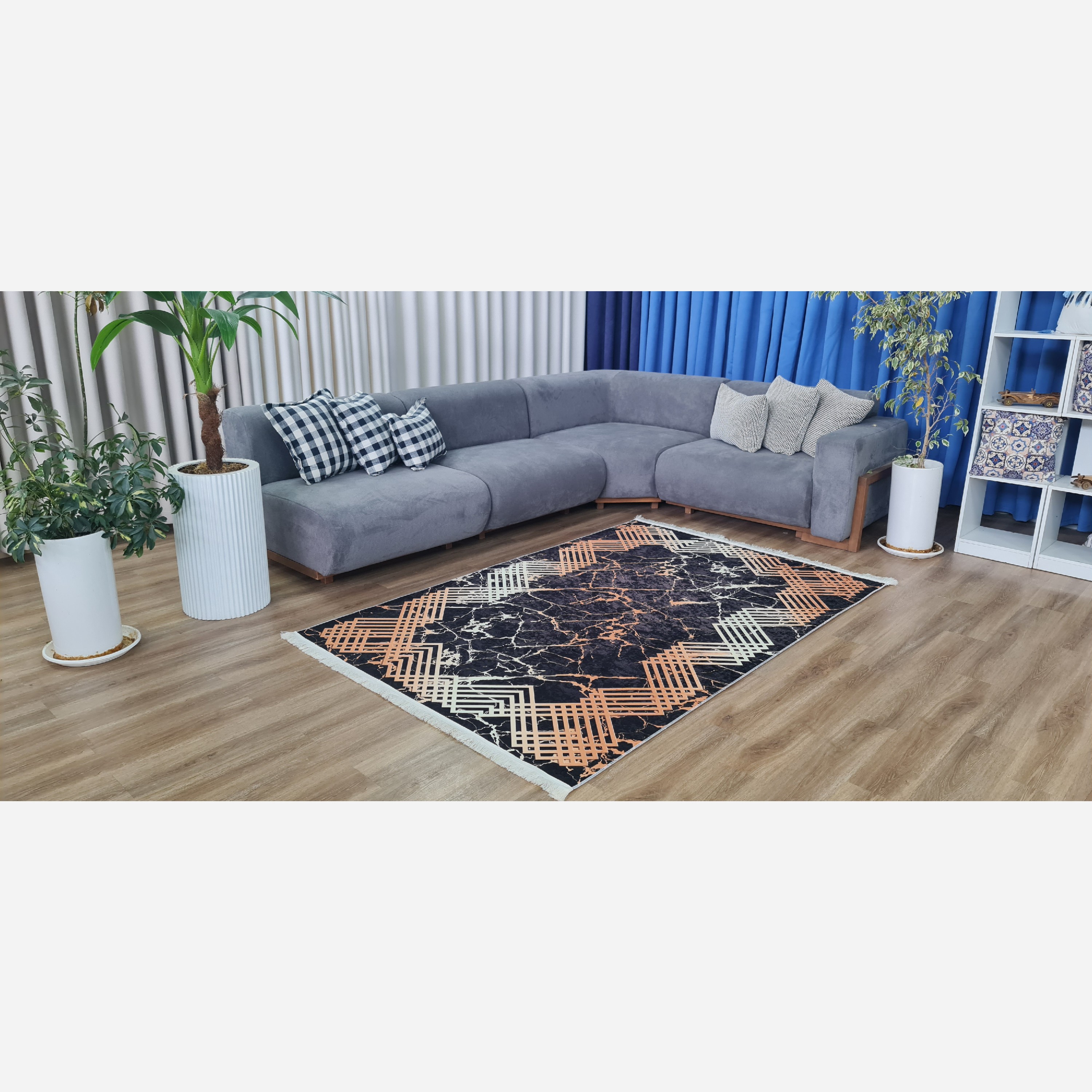فرشینه مُدرن جنس مخمل تُرک ابعاد دلخواه تولید میشه استُپ دار(پس کرایه)