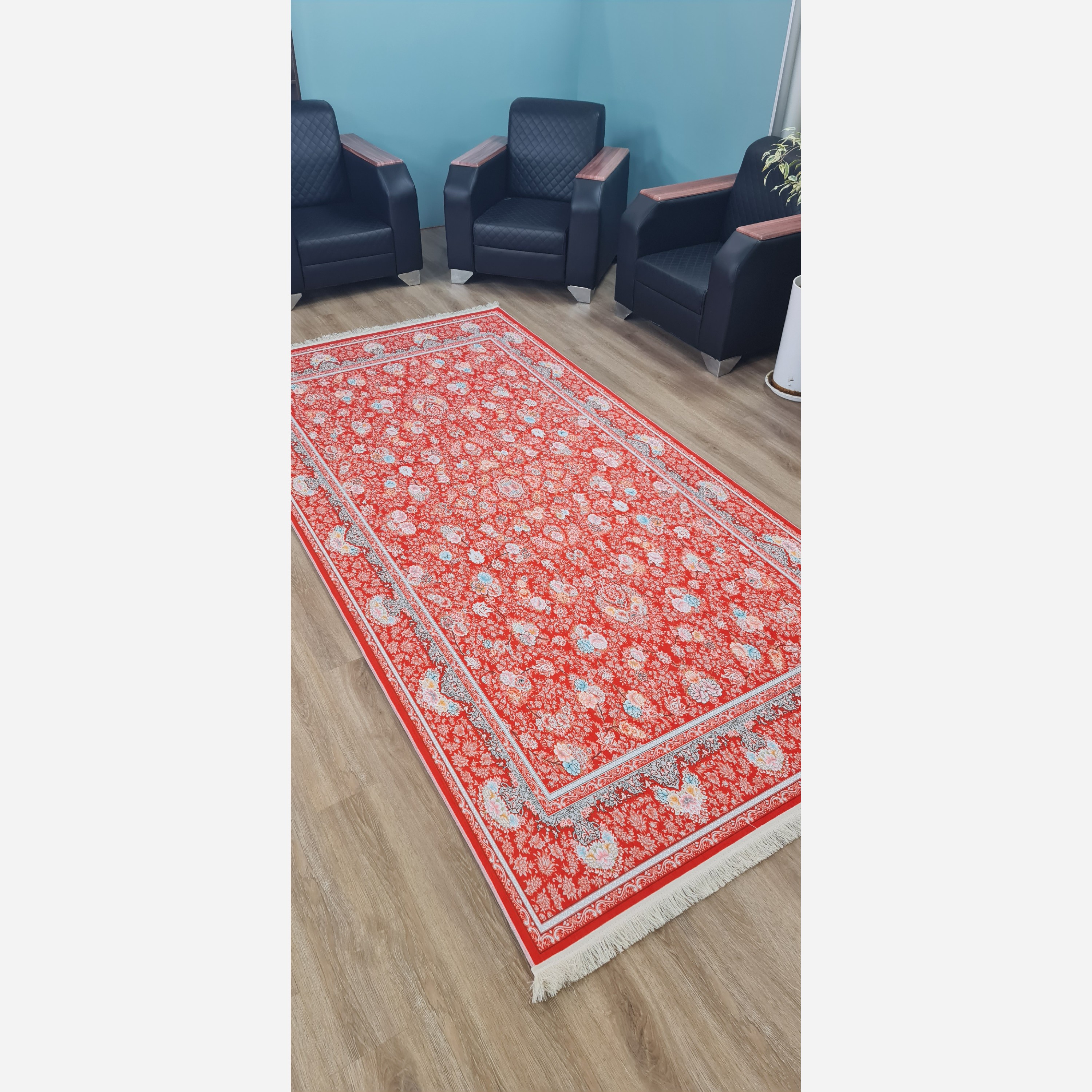 فرشینه مخمل طرح ابریشمی استُپ دار (ابعاد سفارشی) تولیدمیشه (پس کرایه)