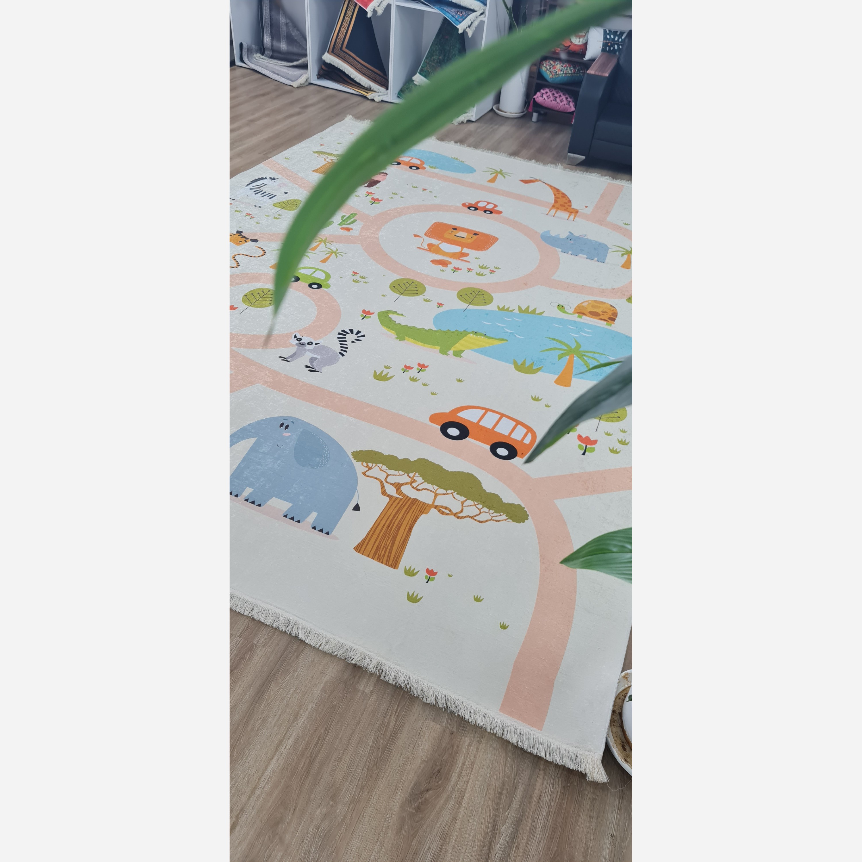 فرشینه کودک مخمل هازان تُرک استپ دار(ابعاد سفارشی)(پس کرایه)