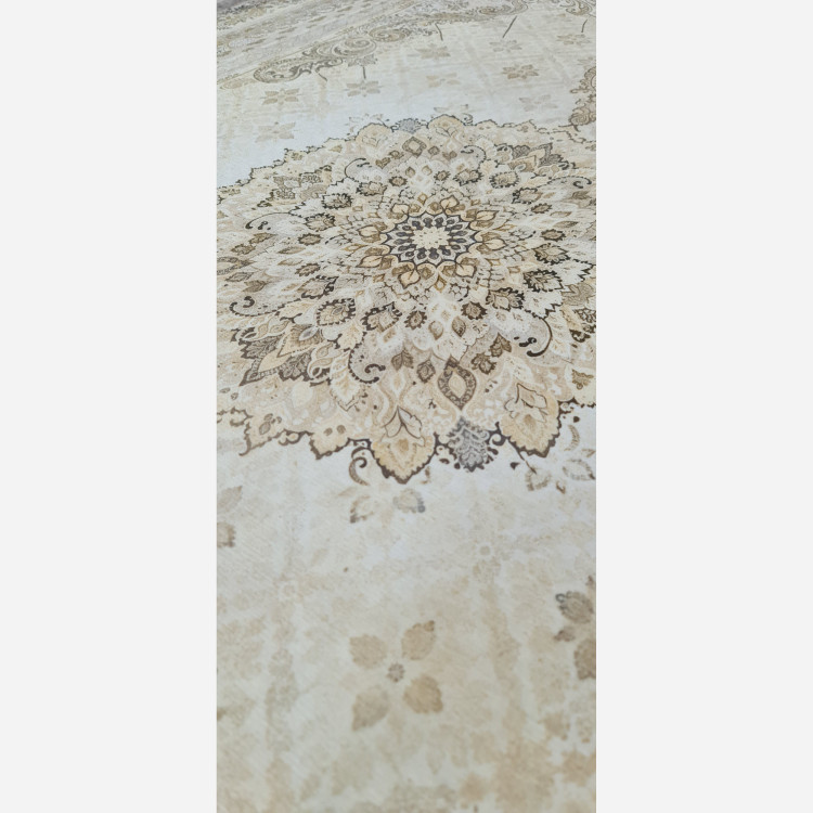 فرشینه نسکافه ای مدرن جنس مخمل تُرک ابعاد دلخواه استُپ دار(پس کرایه)