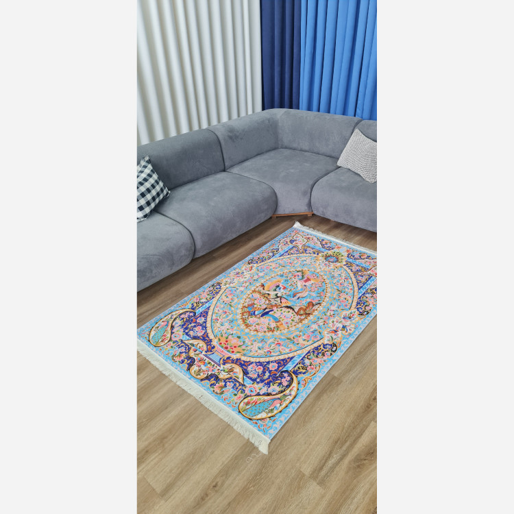 فرش مخمل مدرن طرح ابریشمی استُپ دار (ابعاد سفارشی) a (پس کرایه)