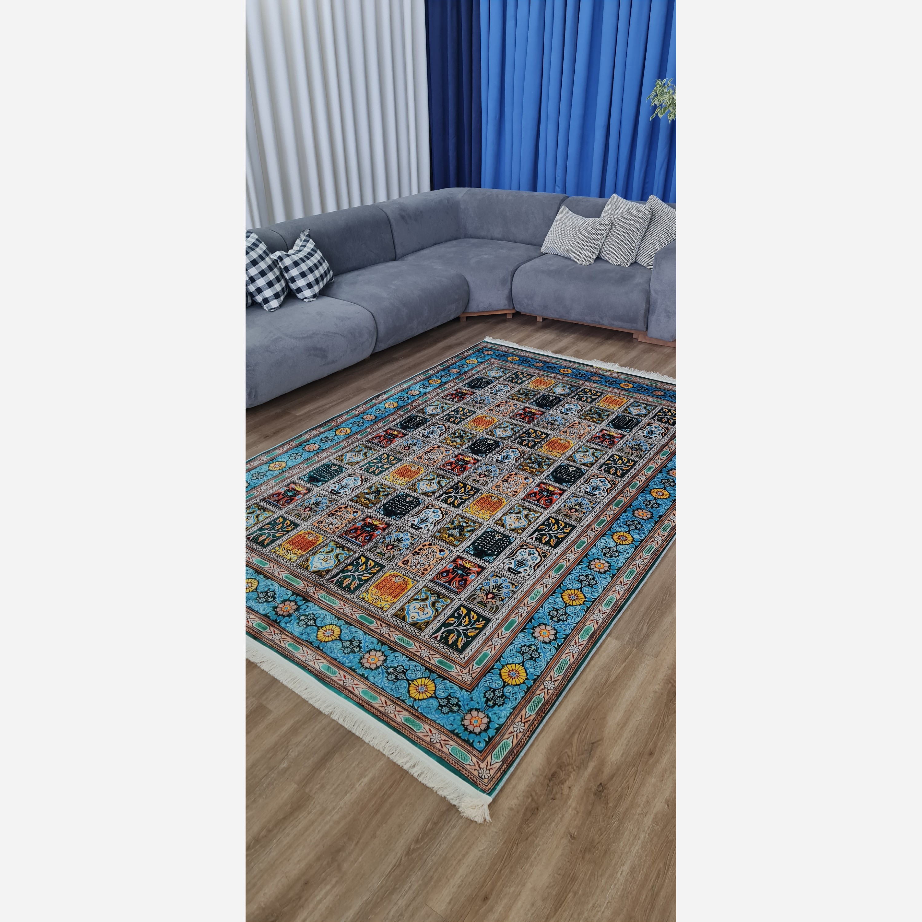 فرش مخمل طرح سنتی استُپ دار (ابعاد سفارشی) تولید میشه(پس کرایه)