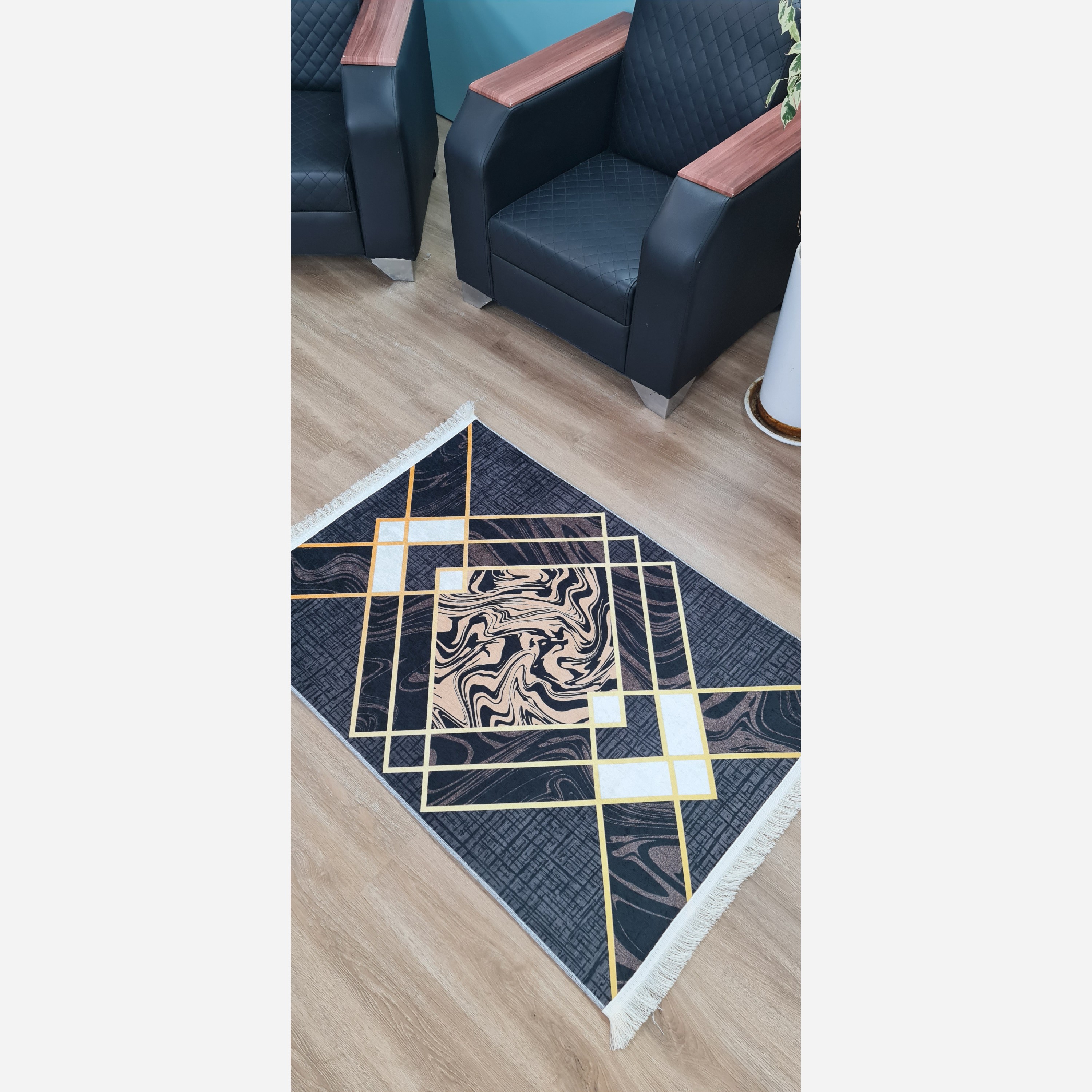 فرشینه مخمل مدرن استُپ دار (ابعاد سفارشی)  (پس کرایه)