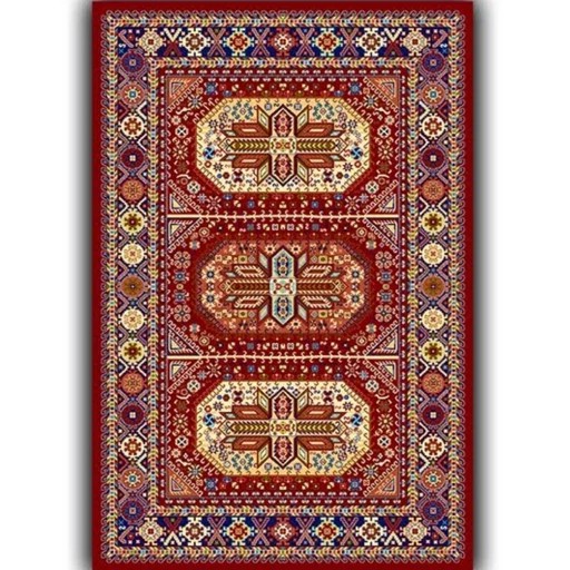 فرش مخمل مدرن طرح سنتی استُپ دار (ابعاد سفارشی) O111 (پس کرایه)