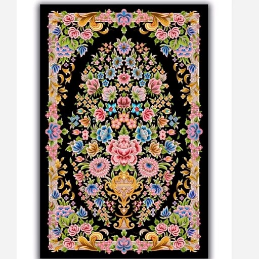 فرش مخمل مدرن طرح ابریشمی استُپ دار (ابعاد سفارشی) a007 (پس کرایه)