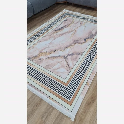 فرشینه مخمل ماربل مدرن استُپ دار (ابعاد سفارشی) (پس کرایه)